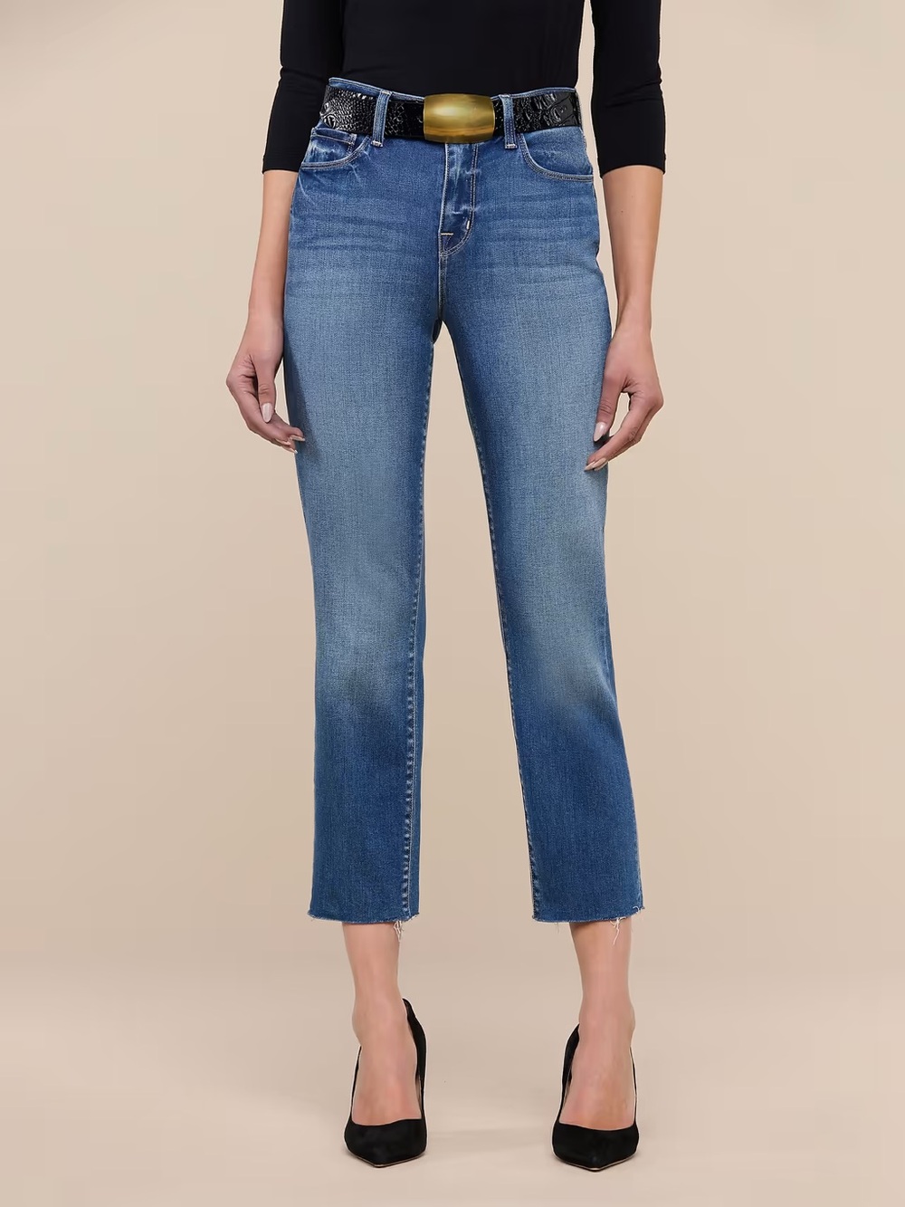 L'AGENCE Sada Slim-Leg Cropped Jean size 25
